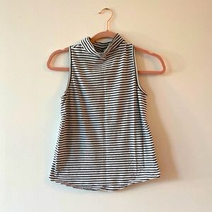 Tank top , black and white stripped, size small